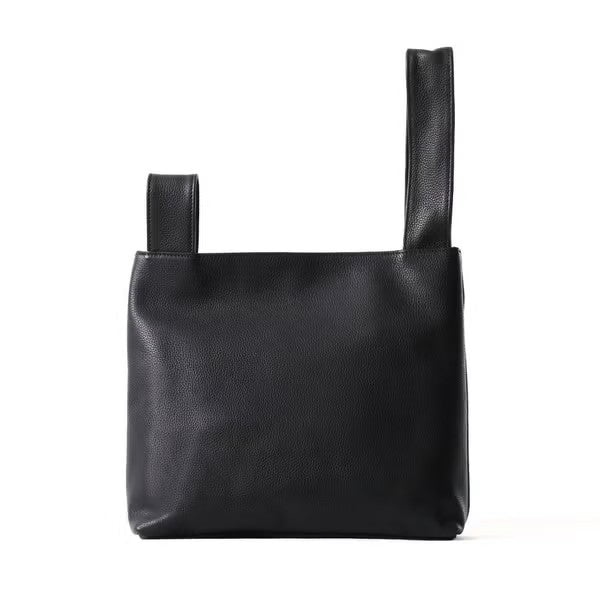 Dual-Shape Convertible Soft Leather One Mile Shoulder Tote Bag