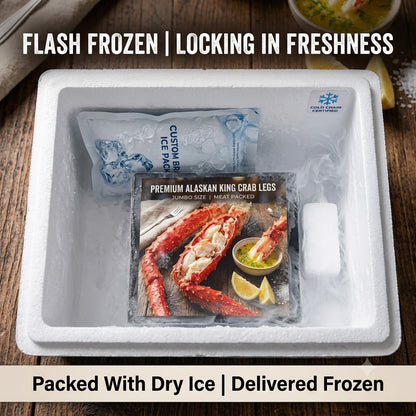 Jumbo Alaskan King Crab Legs – Extra Thick Legs Packed With Sweet, Tender Meat | Premium Frozen Seafood