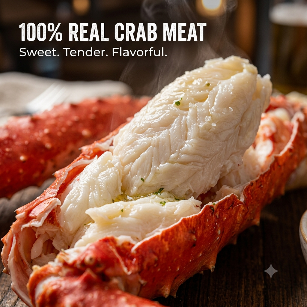 Jumbo Alaskan King Crab Legs – Extra Thick Legs Packed With Sweet, Tender Meat | Premium Frozen Seafood