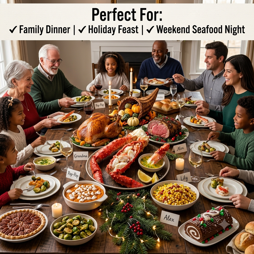 Jumbo Alaskan King Crab Legs – Extra Thick Legs Packed With Sweet, Tender Meat | Premium Frozen Seafood