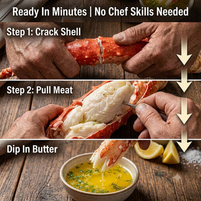 Jumbo Alaskan King Crab Legs – Extra Thick Legs Packed With Sweet, Tender Meat | Premium Frozen Seafood